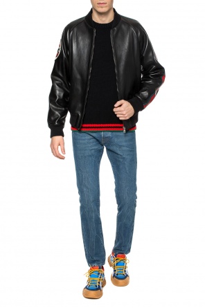 Sweter z wyszytymi pasami, zdjęcie 2 Sweter z wyszytymi pasami od Gucci